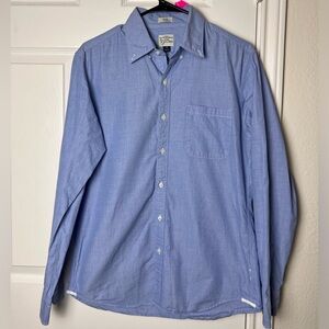 Mens J.Crew Classic 2 Ply Cotton Button Down Shirt
